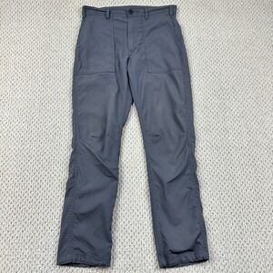 Topo Designs Global Pants Mens 30x30 Gray Patch Pocket Straight Leg Stretch